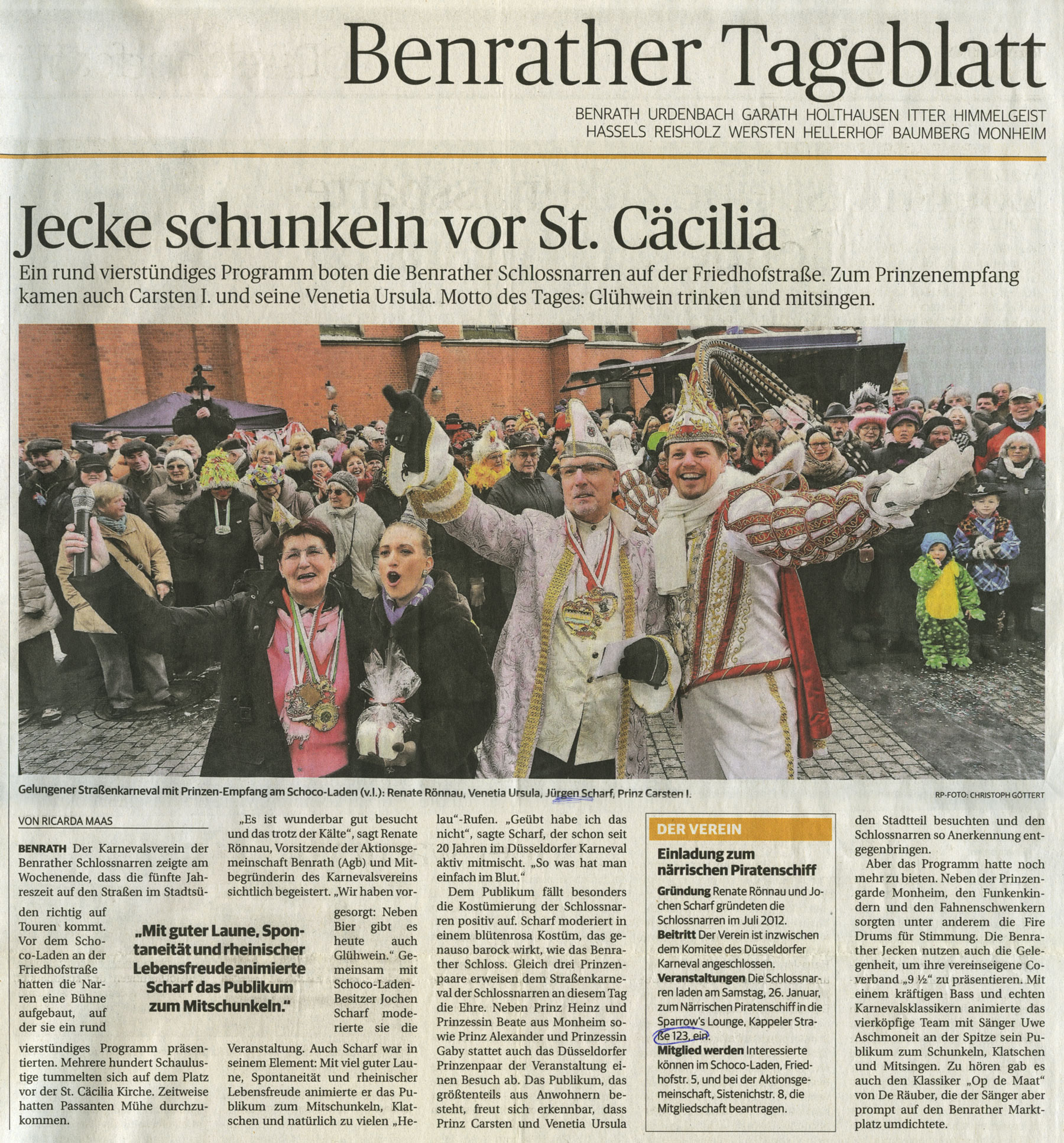 Rheinische Post 21.01.2013